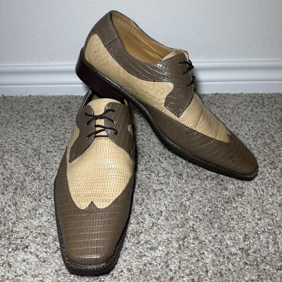 LUCIO RICCI "OXFORD"  DRESS CASUAL SHOES SIZE 12M - Picture 1 of 10